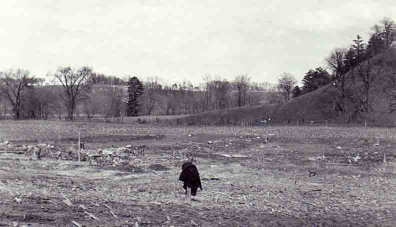 1924 Sludge beds looking east